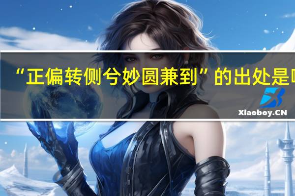 “正偏转侧兮妙圆兼到”的出处是哪里