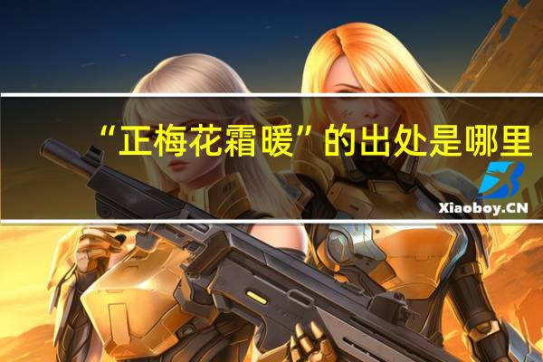 “正梅花霜暖”的出处是哪里