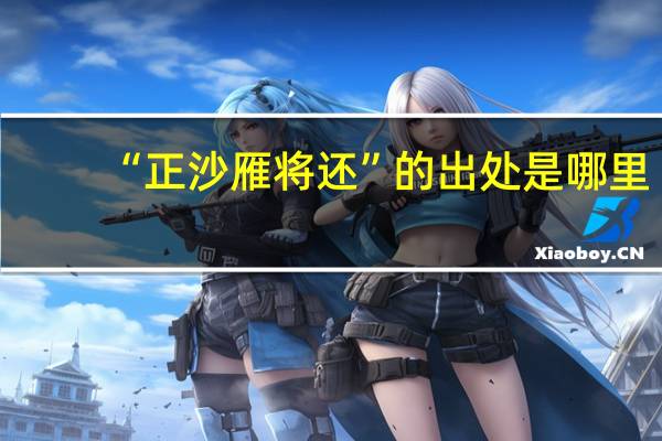 “正沙雁将还”的出处是哪里