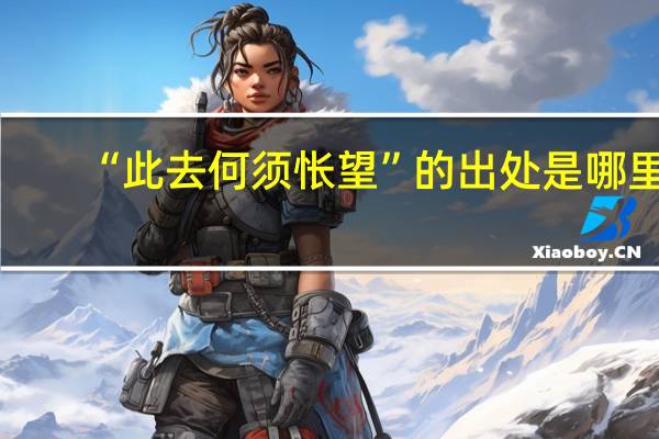 “此去何须怅望”的出处是哪里