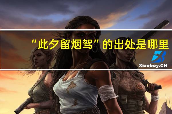 “此夕留烟驾”的出处是哪里