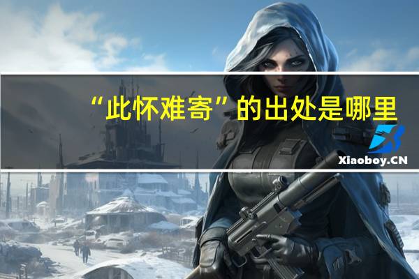 “此怀难寄”的出处是哪里