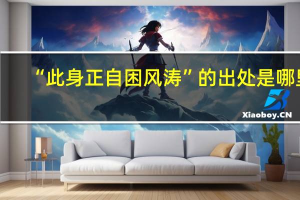 “此身正自困风涛”的出处是哪里