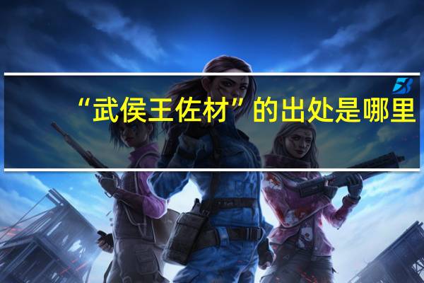 “武侯王佐材”的出处是哪里