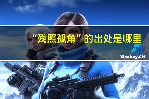 “残照孤角”的出处是哪里