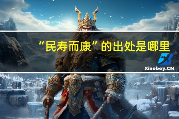 “民寿而康”的出处是哪里