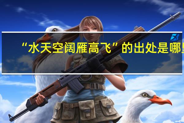 “水天空阔雁高飞”的出处是哪里