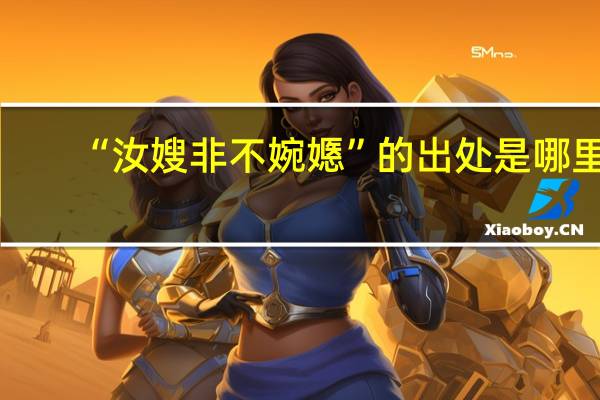 “汝嫂非不婉嫕”的出处是哪里
