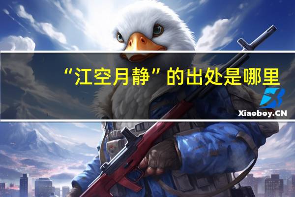 “江空月静”的出处是哪里