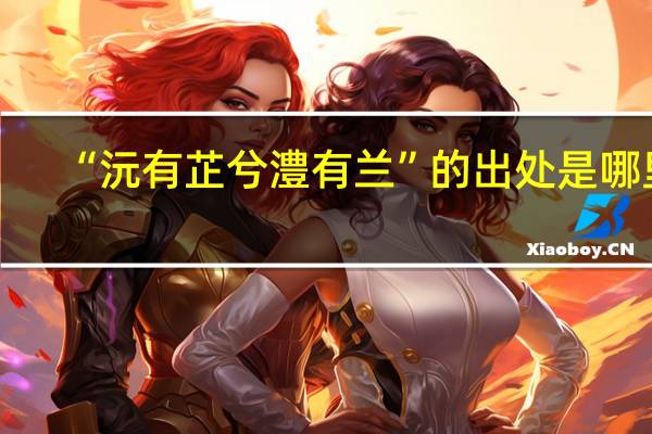 “沅有芷兮澧有兰”的出处是哪里