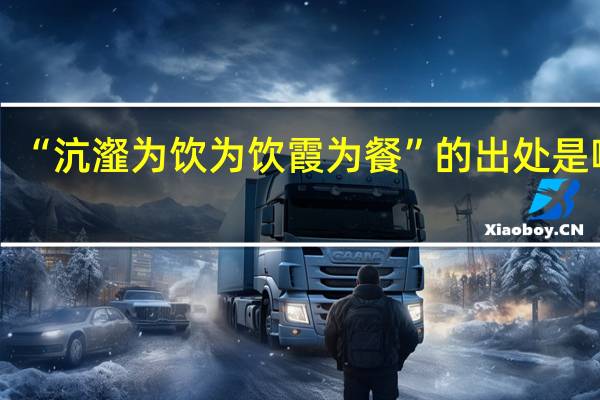 “沆瀣为饮为饮霞为餐”的出处是哪里