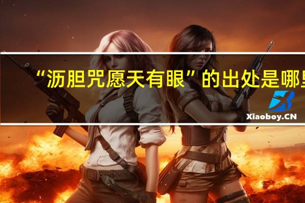 “沥胆咒愿天有眼”的出处是哪里