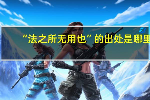 “法之所无用也”的出处是哪里