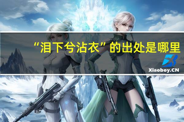 “泪下兮沾衣”的出处是哪里