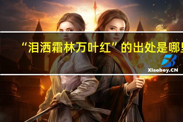 “泪洒霜林万叶红”的出处是哪里