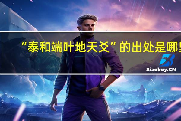 “泰和端叶地天爻”的出处是哪里