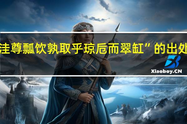 “洼尊瓢饮孰取乎琼卮而翠缸”的出处是哪里