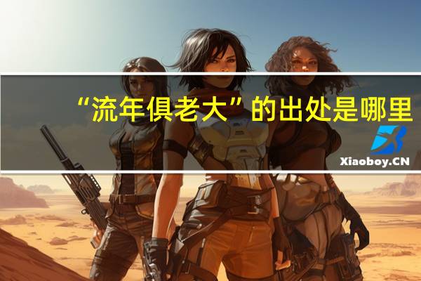 “流年俱老大”的出处是哪里