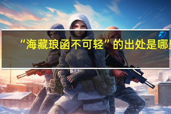 “海藏琅函不可轻”的出处是哪里