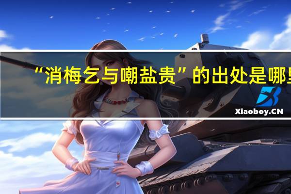 “消梅乞与嘲盐贵”的出处是哪里