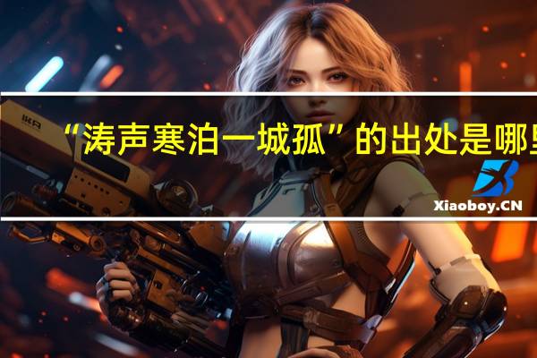 “涛声寒泊一城孤”的出处是哪里