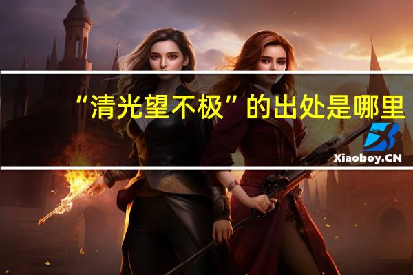 “清光望不极”的出处是哪里