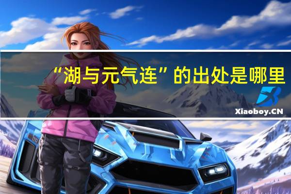 “湖与元气连”的出处是哪里