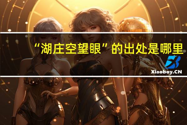 “湖庄空望眼”的出处是哪里