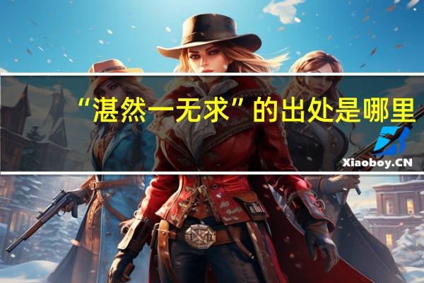 “湛然一无求”的出处是哪里