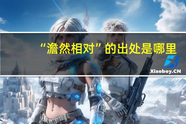 “澹然相对”的出处是哪里