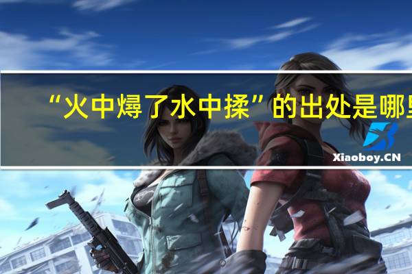 “火中燖了水中揉”的出处是哪里