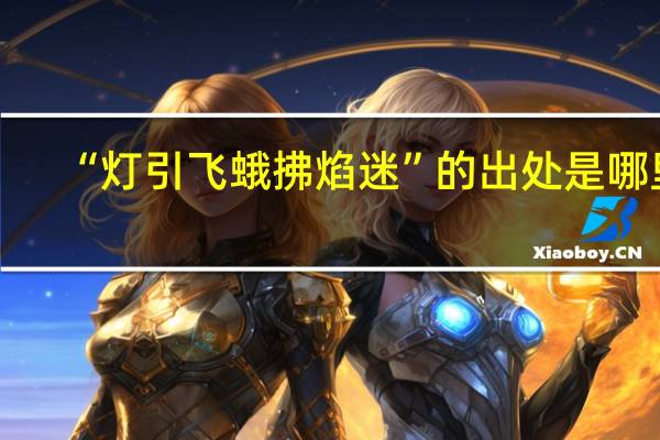 “灯引飞蛾拂焰迷”的出处是哪里
