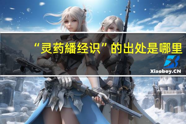 “灵药繙经识”的出处是哪里