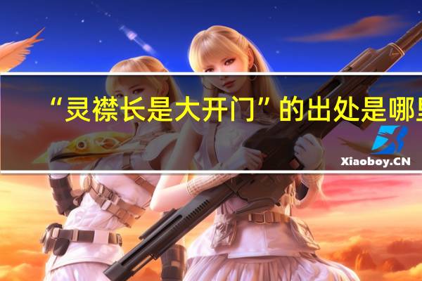“灵襟长是大开门”的出处是哪里