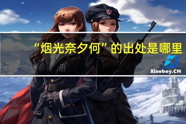 “烟光奈夕何”的出处是哪里