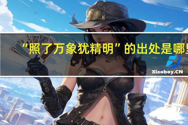 “照了万象犹精明”的出处是哪里