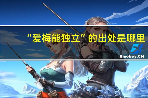 “爱梅能独立”的出处是哪里