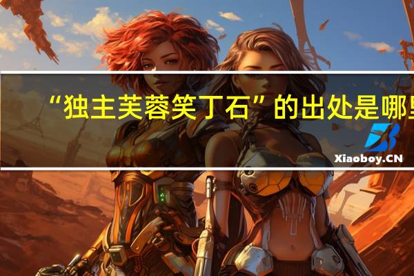 “独主芙蓉笑丁石”的出处是哪里