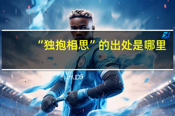 “独抱相思”的出处是哪里