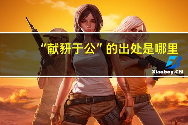 “献豜于公”的出处是哪里