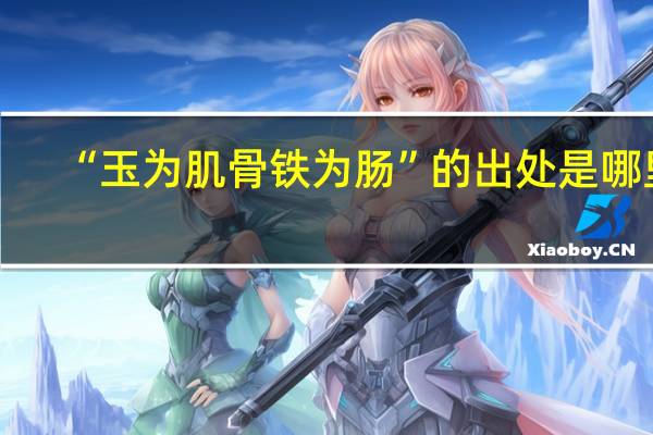 “玉为肌骨铁为肠”的出处是哪里