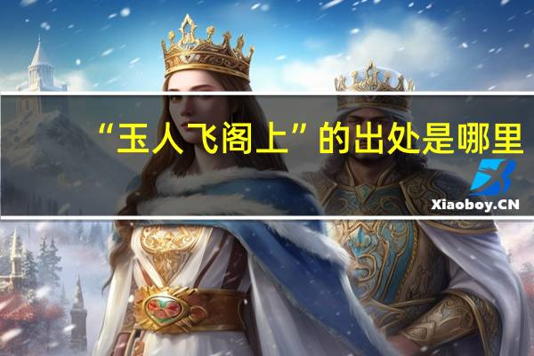 “玉人飞阁上”的出处是哪里