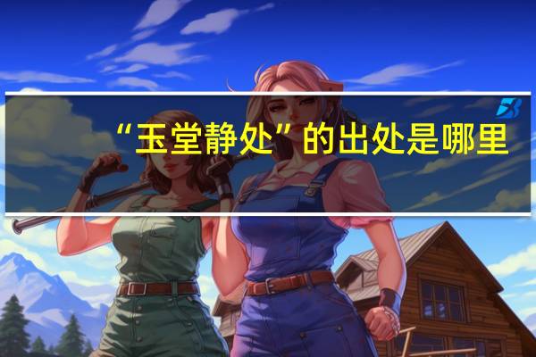 “玉堂静处”的出处是哪里