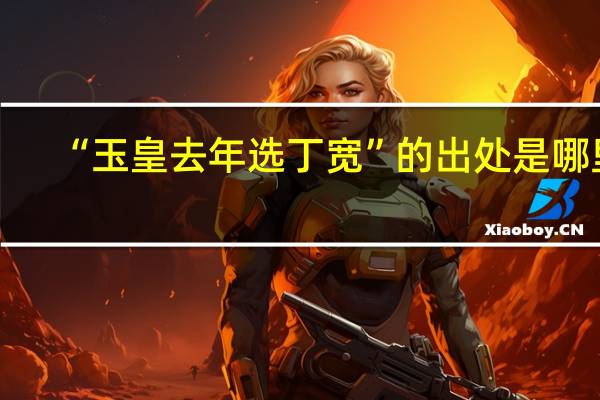 “玉皇去年选丁宽”的出处是哪里