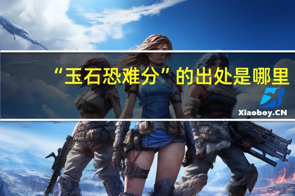 “玉石恐难分”的出处是哪里