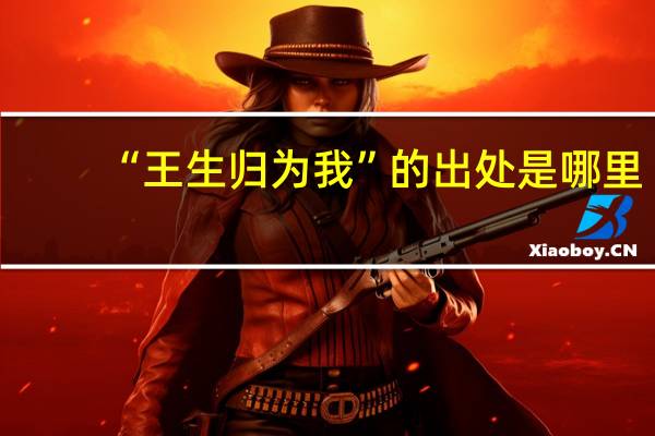 “王生归为我”的出处是哪里