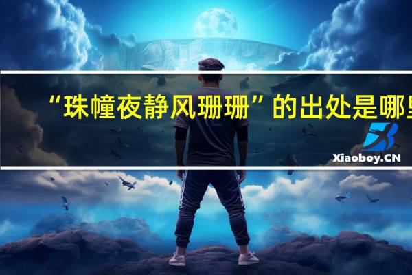 “珠幢夜静风珊珊”的出处是哪里