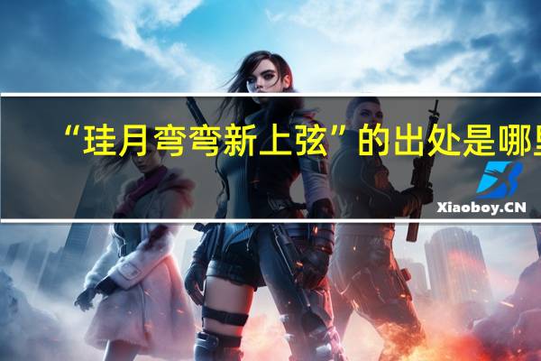 “珪月弯弯新上弦”的出处是哪里