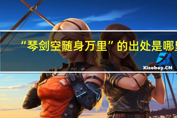 “琴剑空随身万里”的出处是哪里