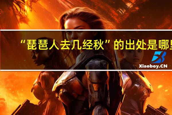 “琵琶人去几经秋”的出处是哪里
